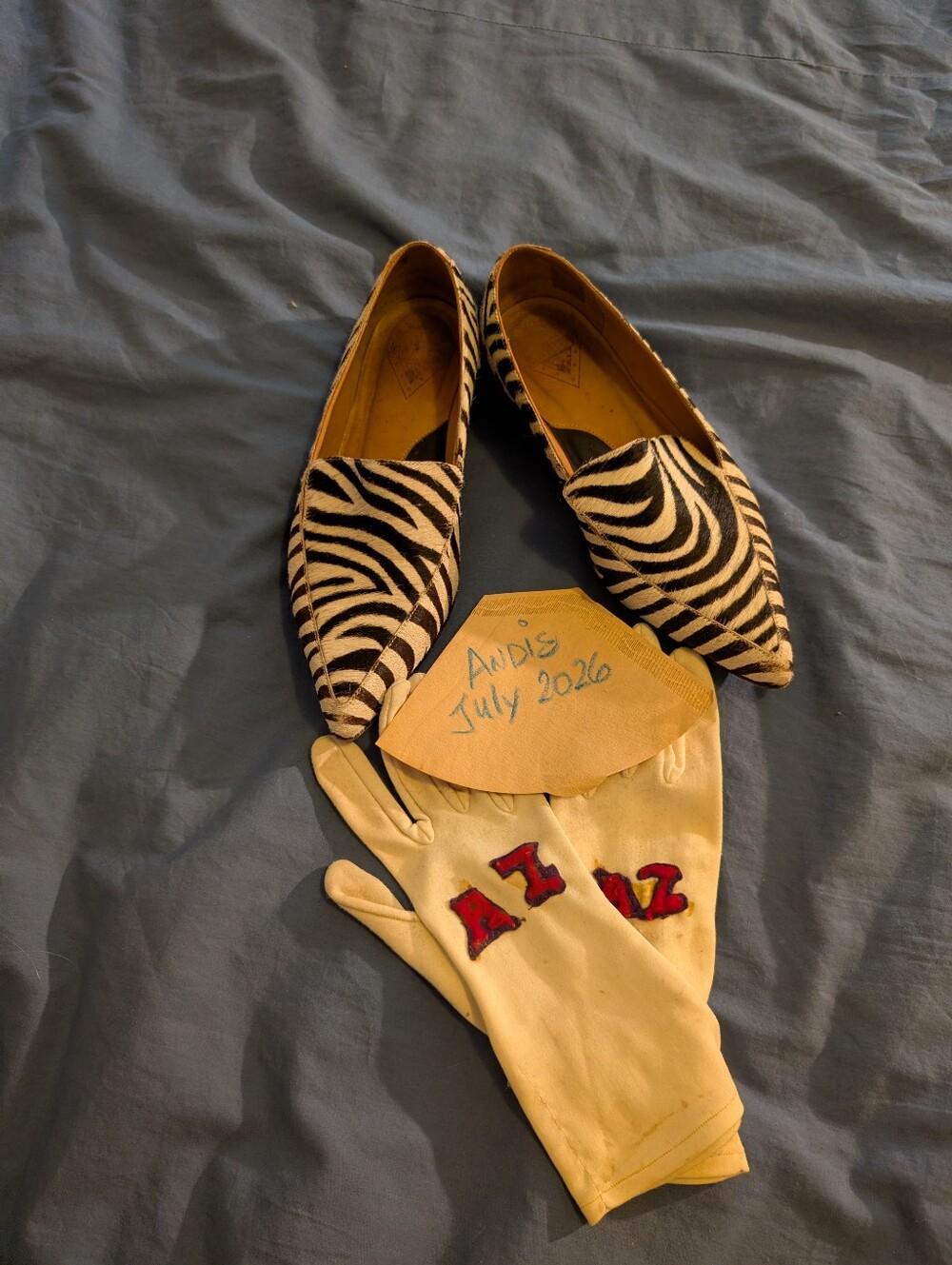 Zebra Print "pony" Leather W6.5